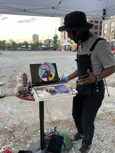 Arris' live painting