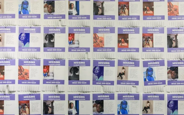 Missing posters in Ajanae's exhibition