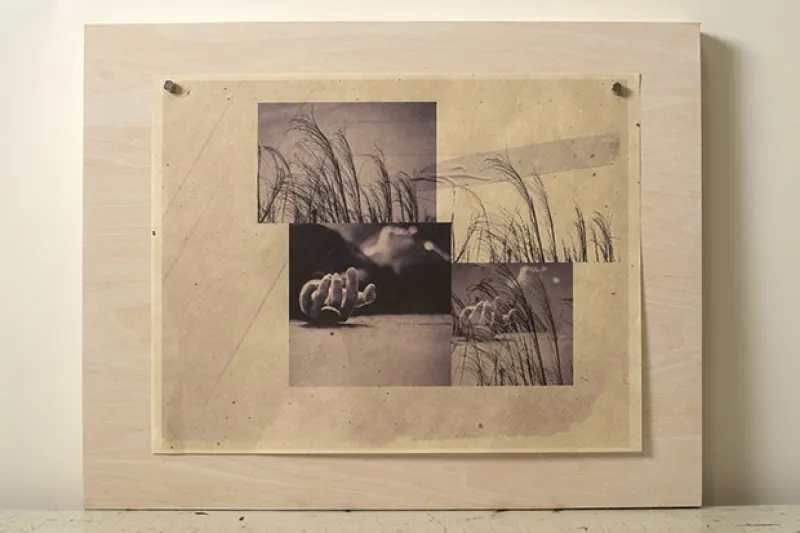Inkjet print on gampi paper