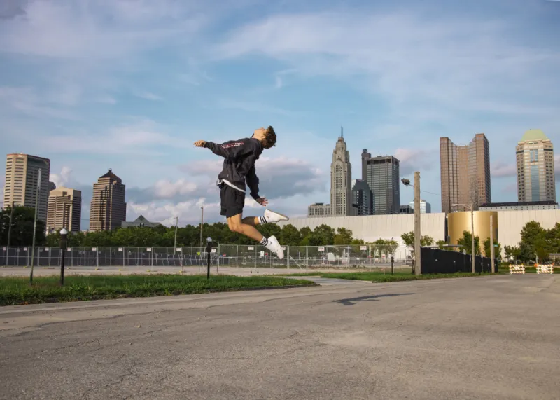 person jumping