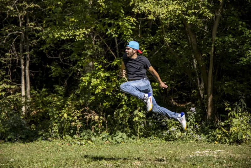 person jumping