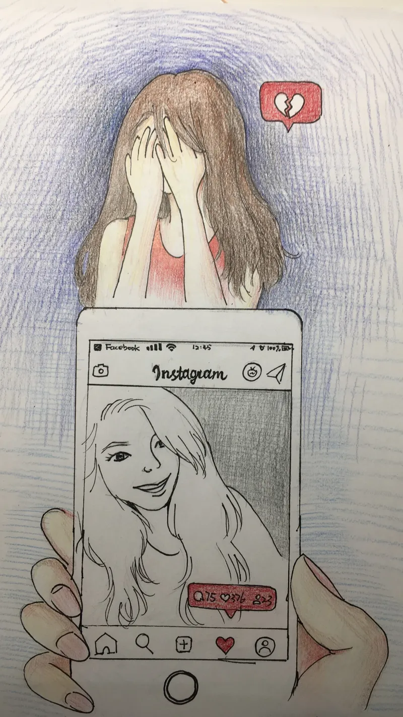 woman covering her face as her picture is being taken 