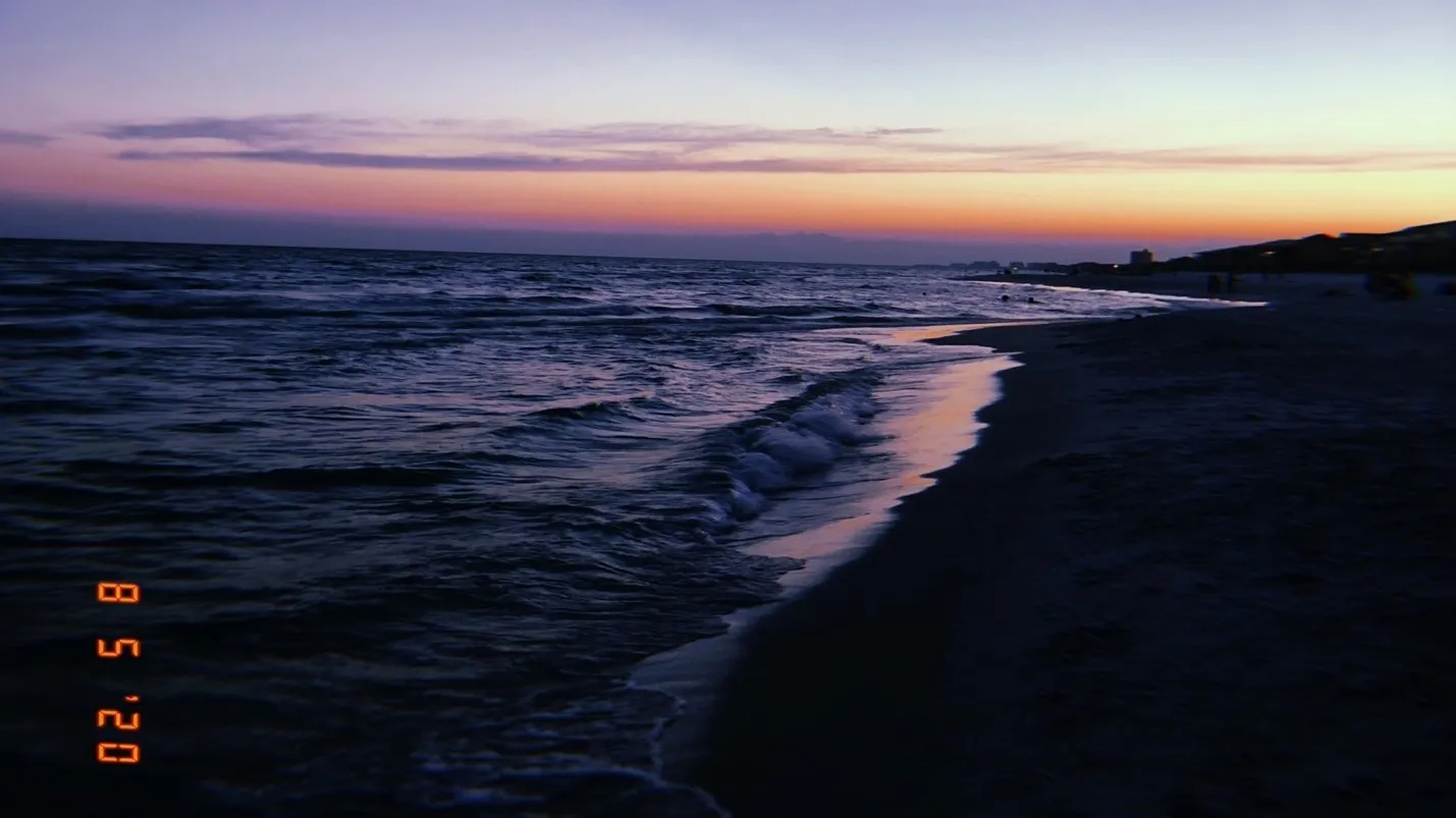 sunset on the beach 