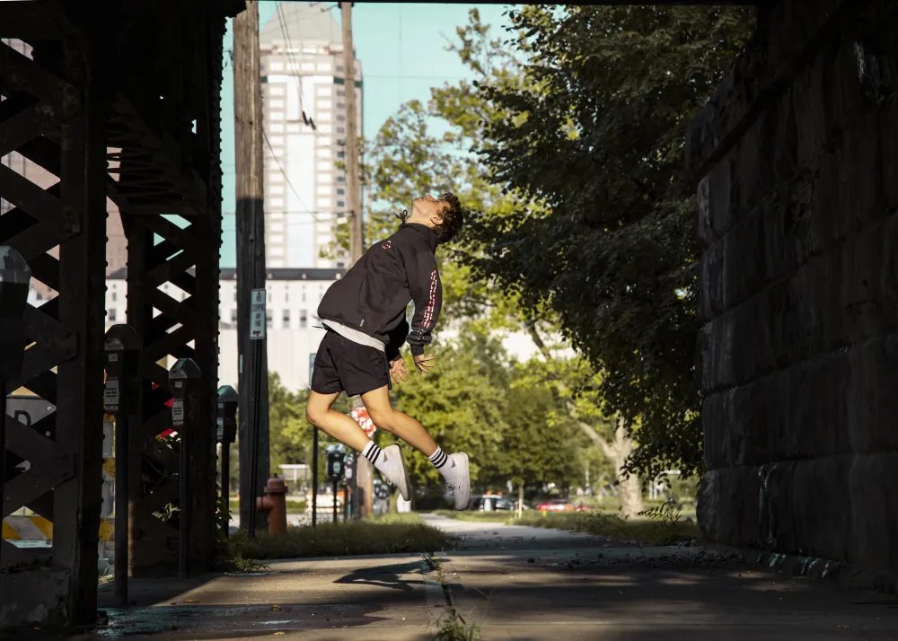 person jumping