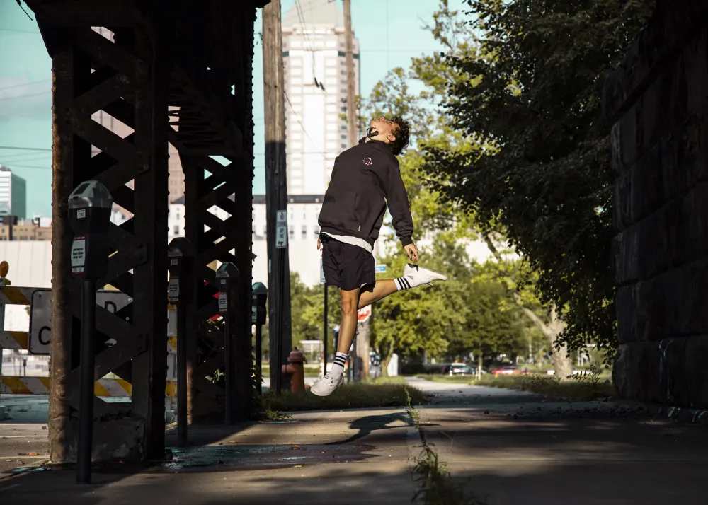person jumping