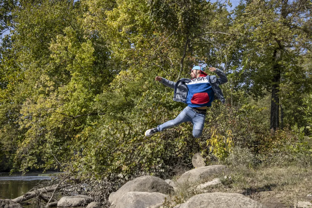 person jumping