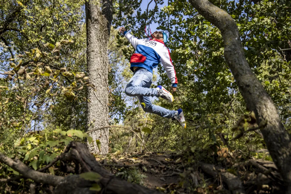 person jumping