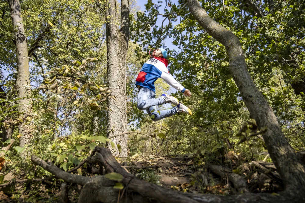 person jumping