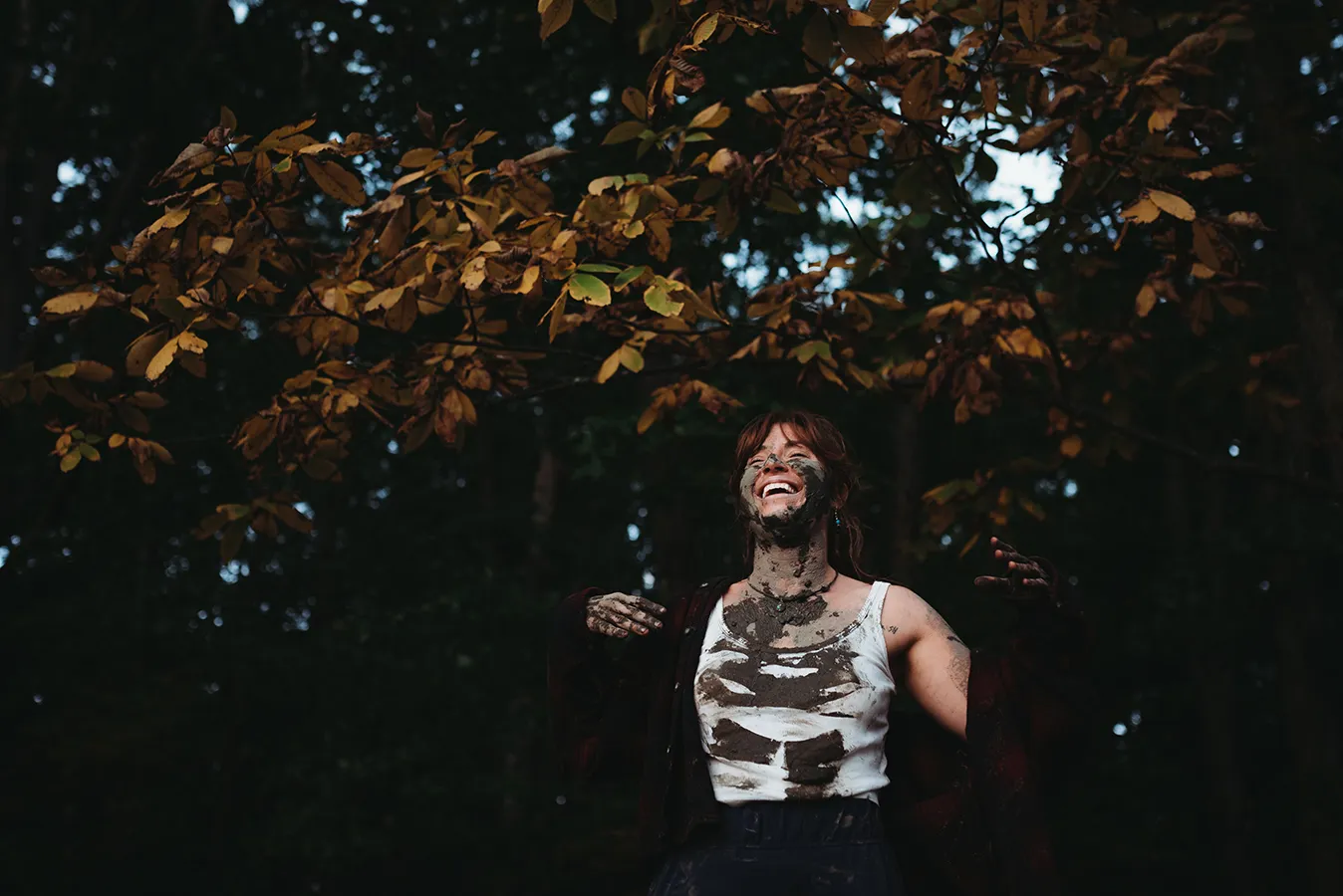 muddy woman at 