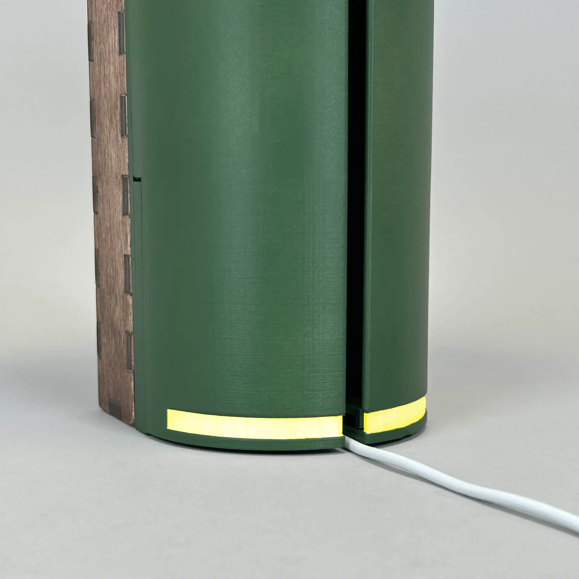 charging cable slot for flower container