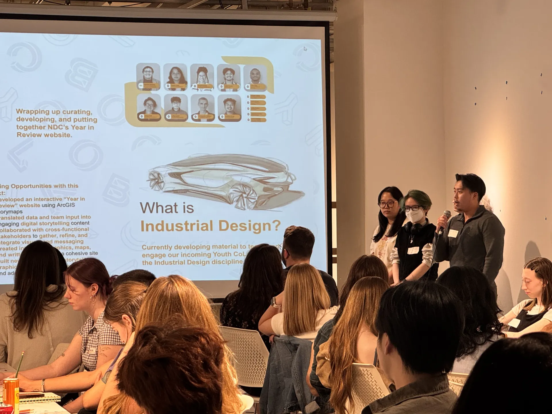 neighborhood design center presentation by urban arts space interns