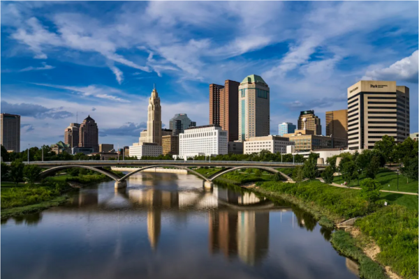 A photo of the skyline of Columbus