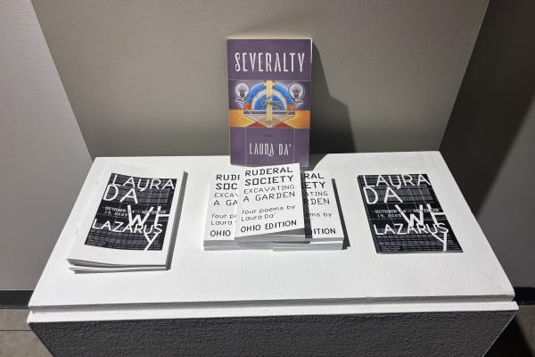 severalty poetry book amongst flyer's for why lazarus