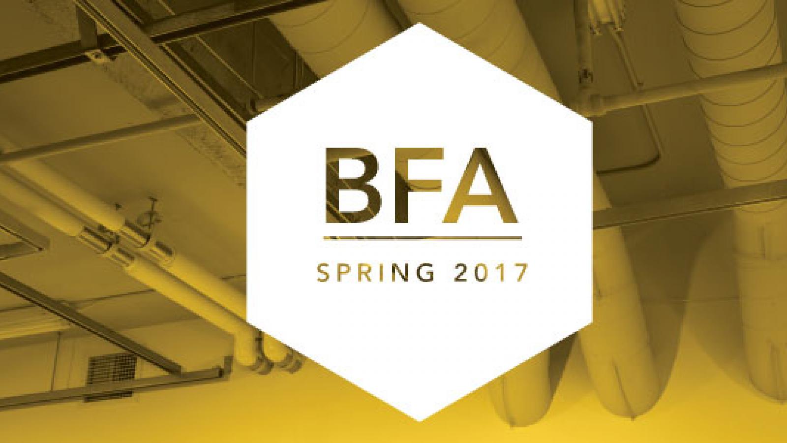 Department of Art BFA Spring Projects Exhibition banner