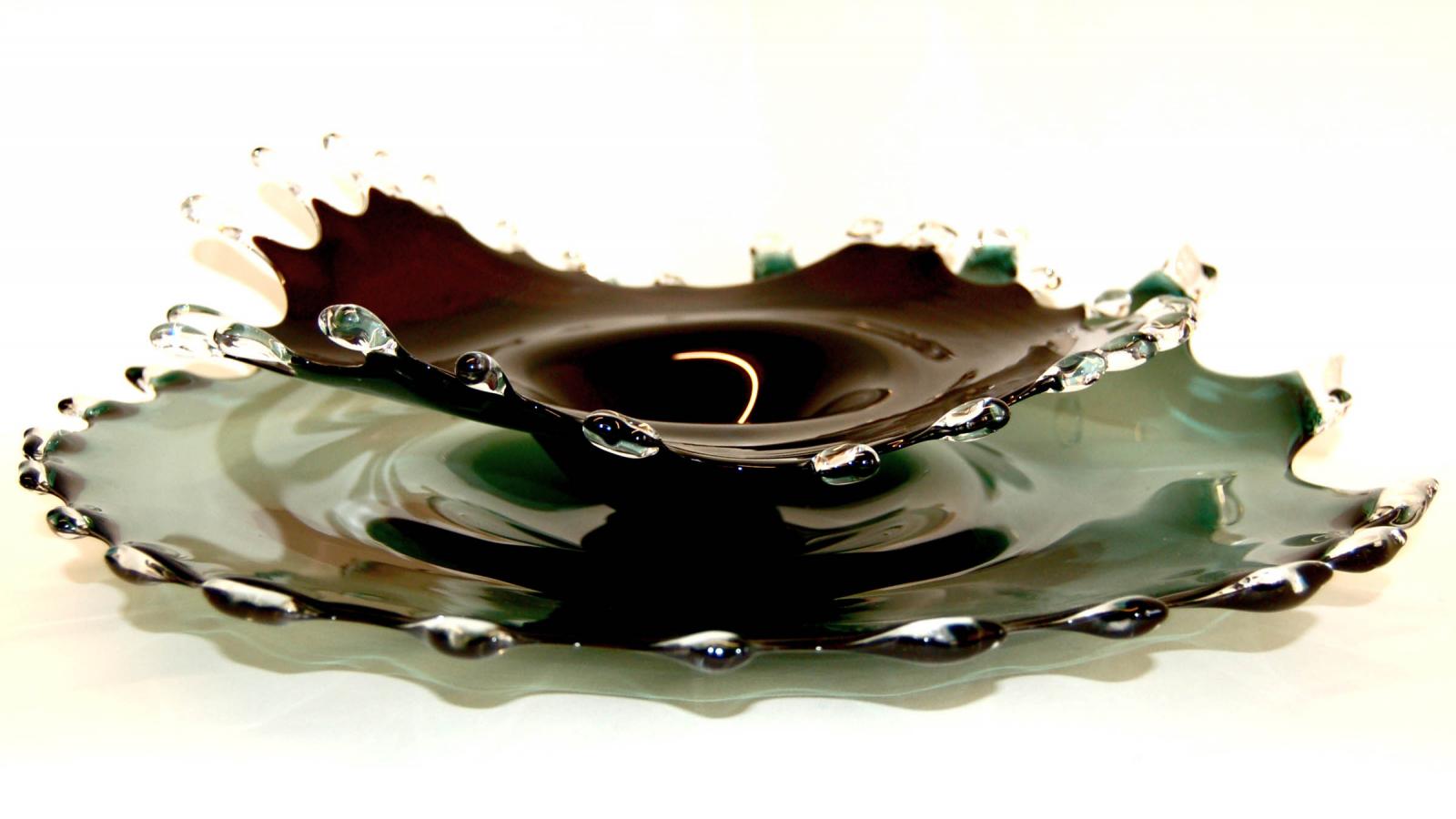 Charlotte Sale, Splash Platters, Blown Glass, 2008-2009, Hawk Galleries
