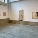 series of paintings on wood panels with varied sizes 