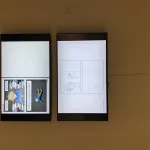 digital speed paintings displayed on a tv screen