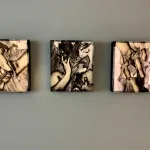 series of inkjet prints on backlight film
